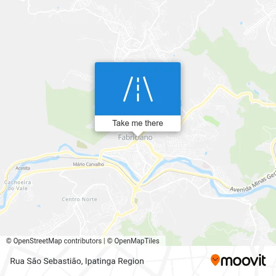 Rua São Sebastião map