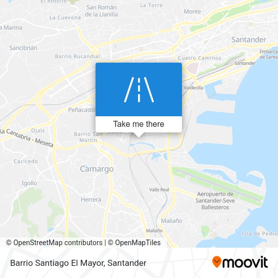 Barrio Santiago El Mayor map