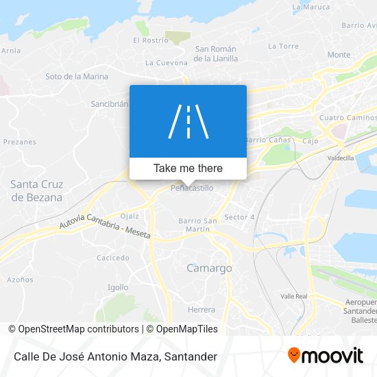 Calle De José Antonio Maza map