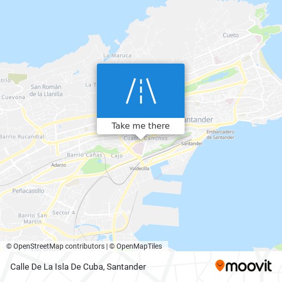 Calle De La Isla De Cuba map