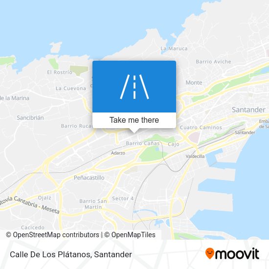 Calle De Los Plátanos map