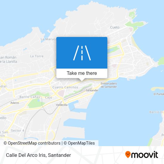 Calle Del Arco Iris map