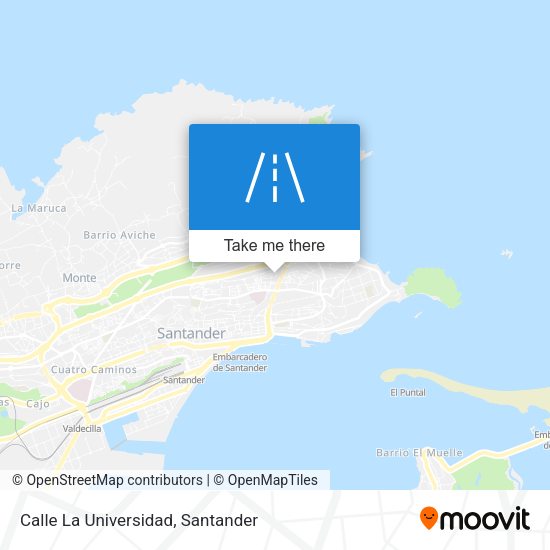 Calle La Universidad map