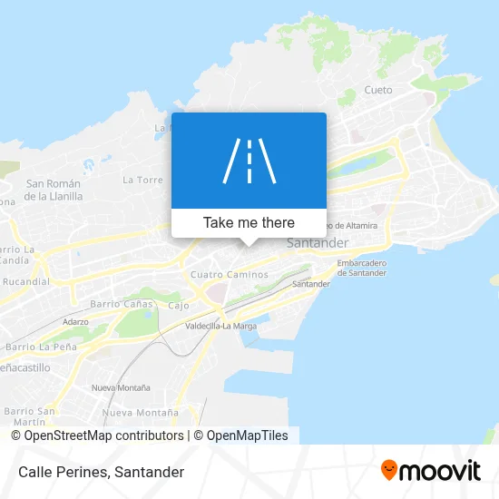 Calle Perines map
