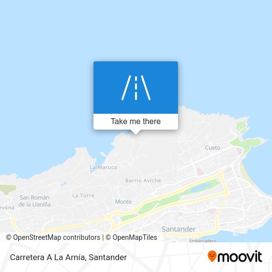 Carretera A La Arnía map