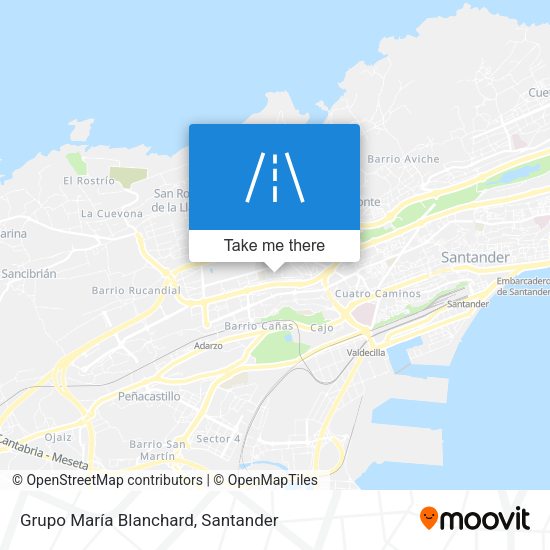 Grupo María Blanchard map