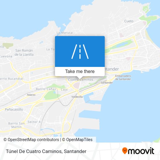 Túnel De Cuatro Caminos map
