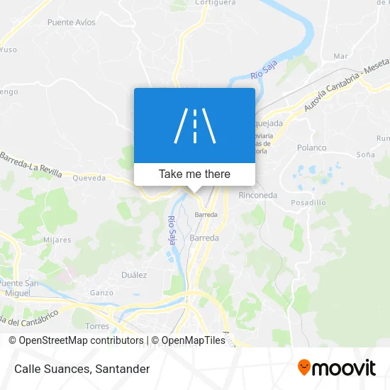 Calle Suances map