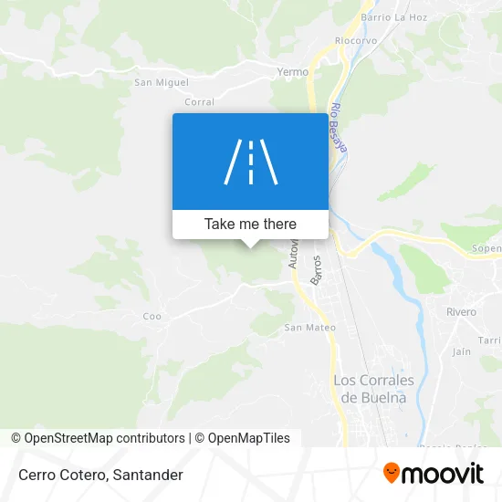 Cerro Cotero map