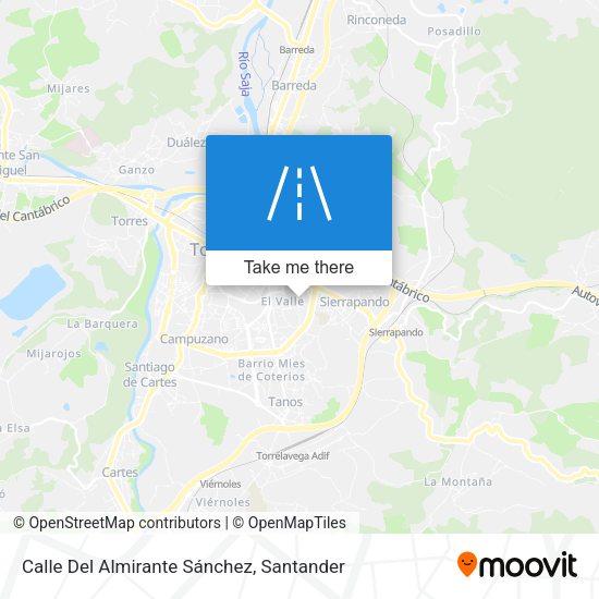 Calle Del Almirante Sánchez map