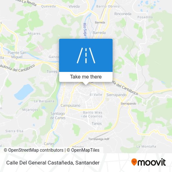 Calle Del General Castañeda map