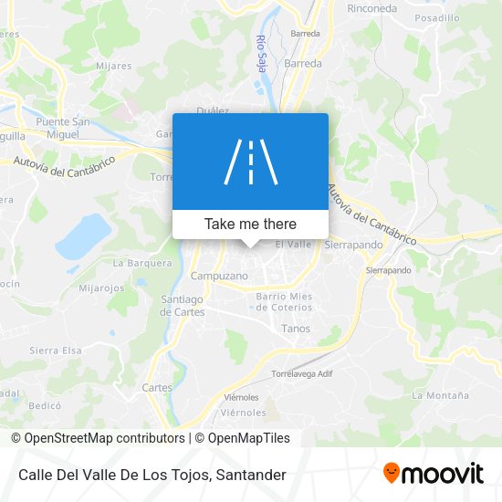 Calle Del Valle De Los Tojos map