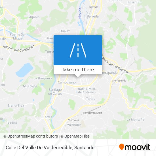 mapa Calle Del Valle De Valderredible