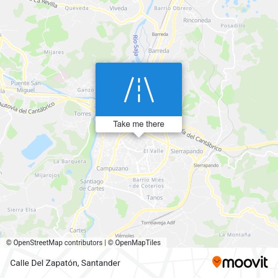 Calle Del Zapatón map