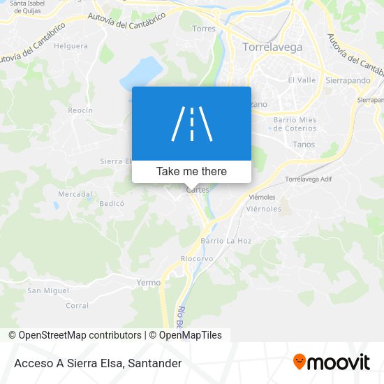 Acceso A Sierra Elsa map