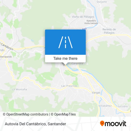 Autovía Del Cantábrico map
