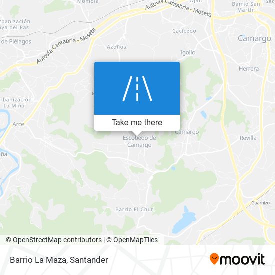 mapa Barrio La Maza