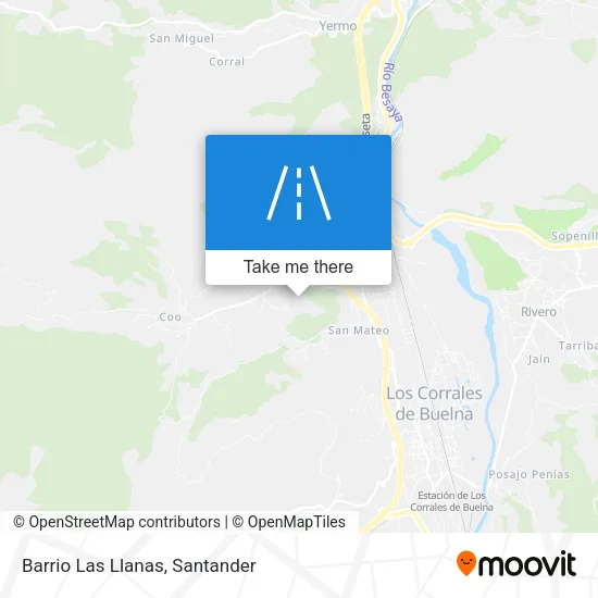 Barrio Las Llanas map