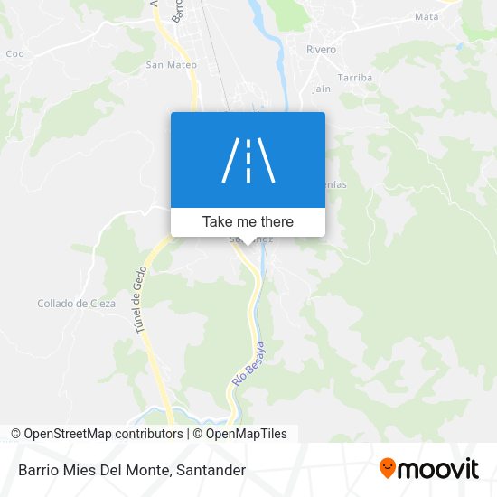 Barrio Mies Del Monte map