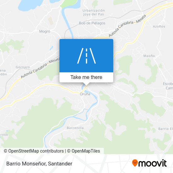 Barrio Monseñor map