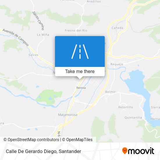 Calle De Gerardo Diego map