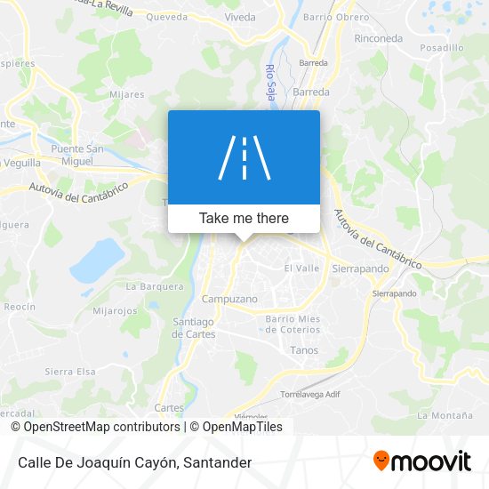 Calle De Joaquín Cayón map