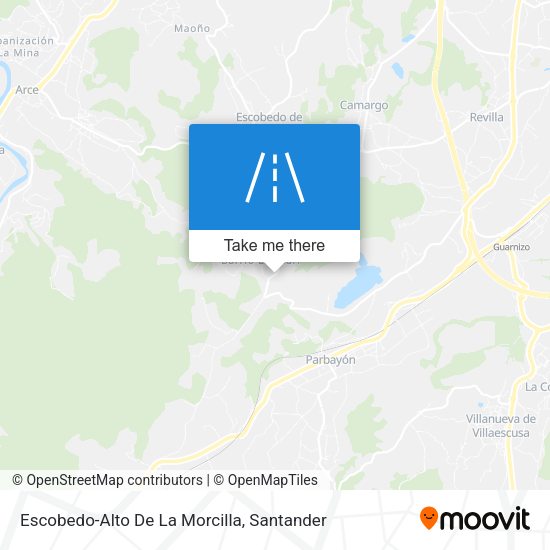 Escobedo-Alto De La Morcilla map