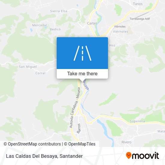 Las Caldas Del Besaya map