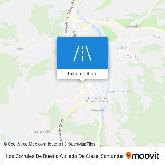 Los Corrales De Buelna-Collado De Cieza map