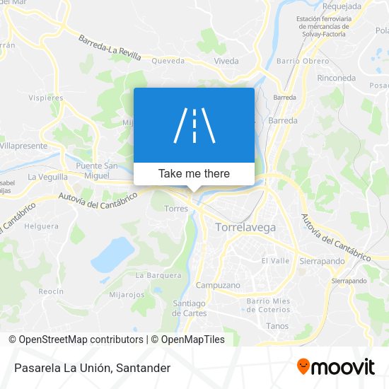 Pasarela La Unión map
