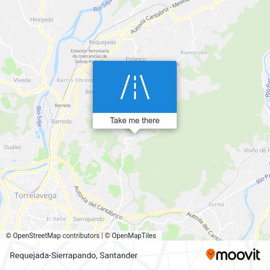 Requejada-Sierrapando map