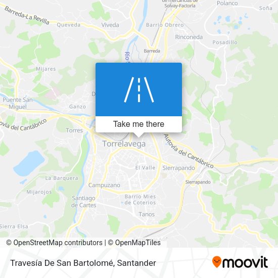 Travesía De San Bartolomé map
