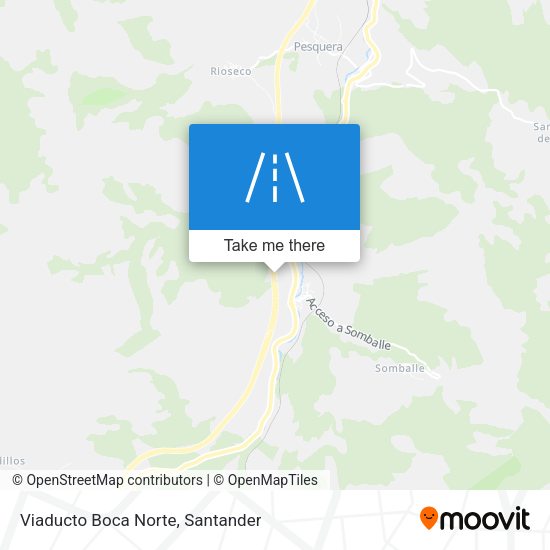 Viaducto Boca Norte map