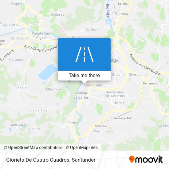Glorieta De Cuatro Cuadros map