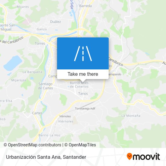 Urbanización Santa Ana map