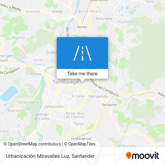 Urbanización Miravalles Luz map
