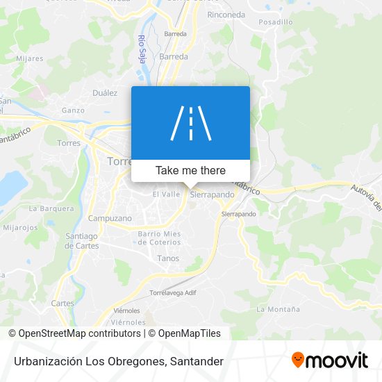 Urbanización Los Obregones map