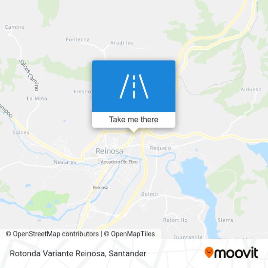 Rotonda Variante Reinosa map
