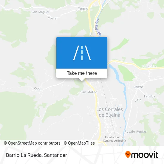 Barrio La Rueda map