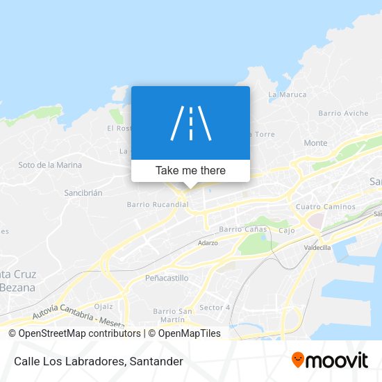 Calle Los Labradores map