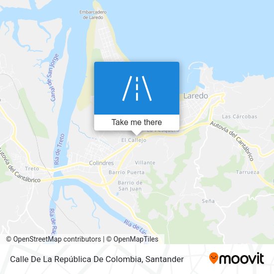 Calle De La República De Colombia map