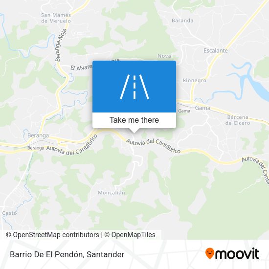 Barrio De El Pendón map