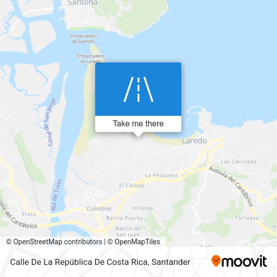 Calle De La República De Costa Rica map
