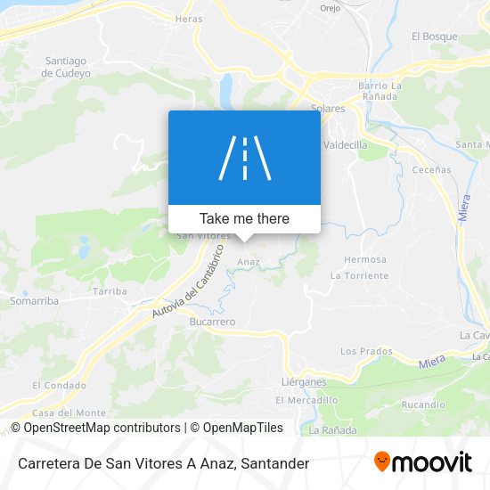 Carretera De San Vitores A Anaz map