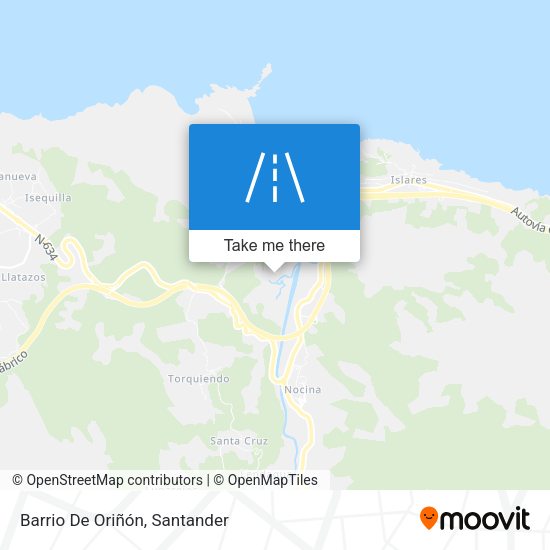 Barrio De Oriñón map