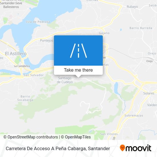 Carretera De Acceso A Peña Cabarga map