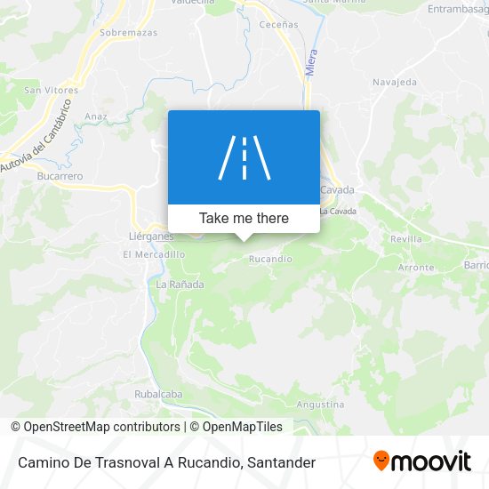 Camino De Trasnoval A Rucandio map