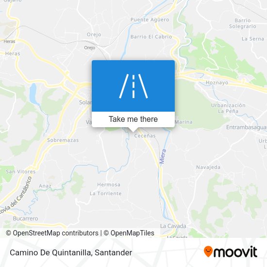 Camino De Quintanilla map