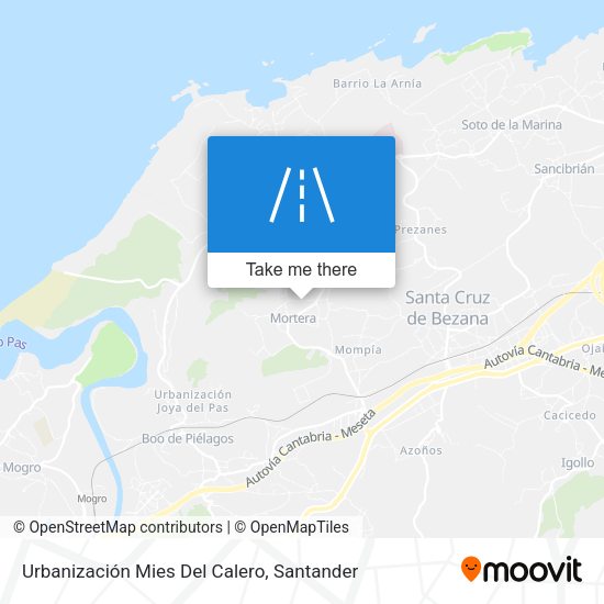 Urbanización Mies Del Calero map