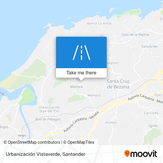 Urbanización Vistaverde map